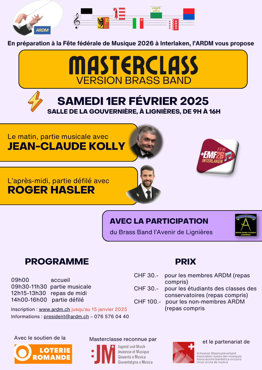 ardm masterclass 2025 brassband